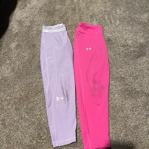 Under Armour Kids' Pink and Lavender Leggings